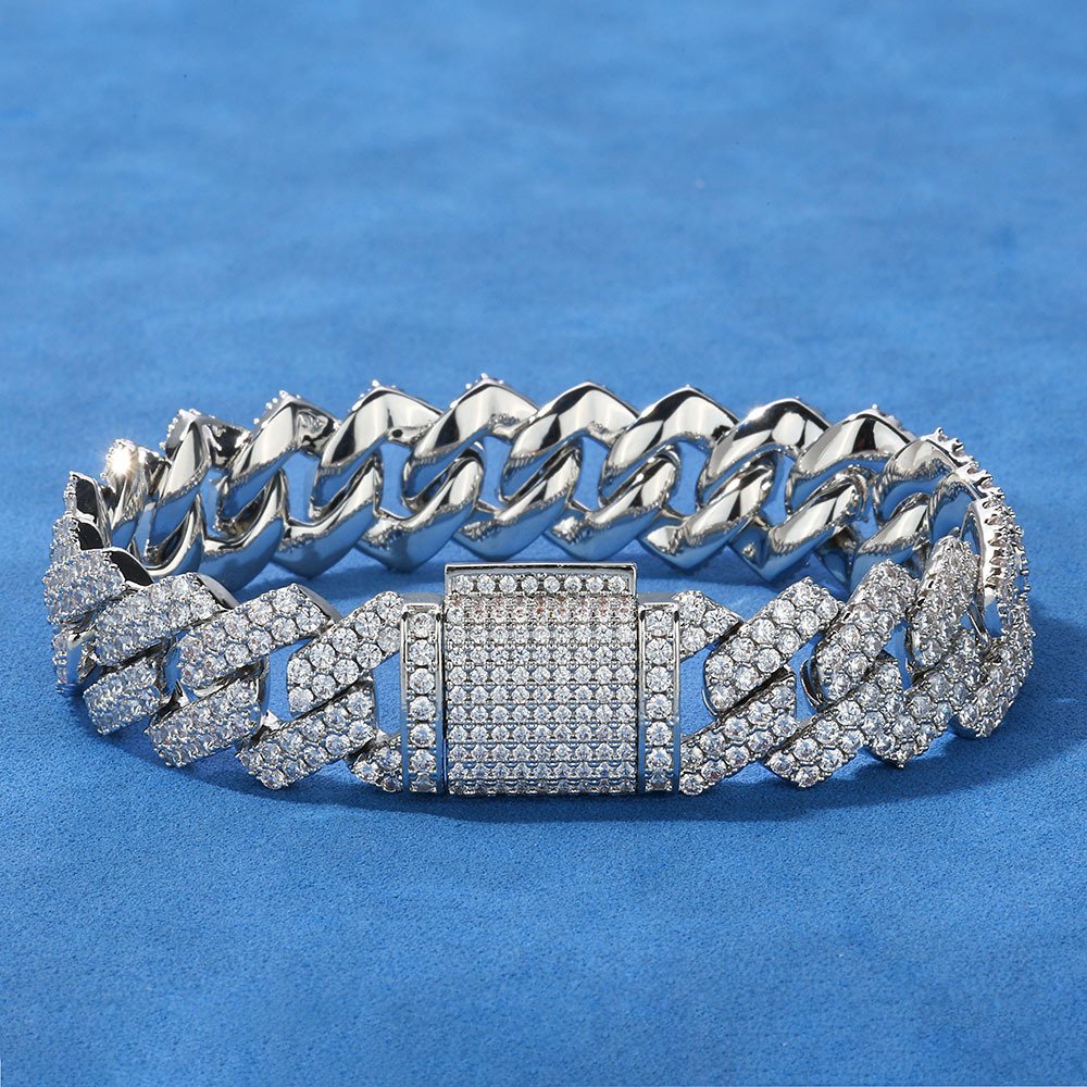 Diamond Encrusted Chain Bracelet