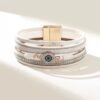 Evil Eye Leather Cuff Bracelet