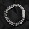 Cross Pattern Diamond Bracelet