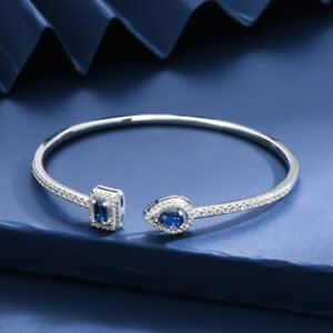 Sapphire Diamond Bangle