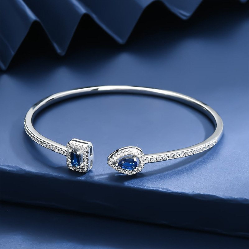 Sapphire Diamond Bangle