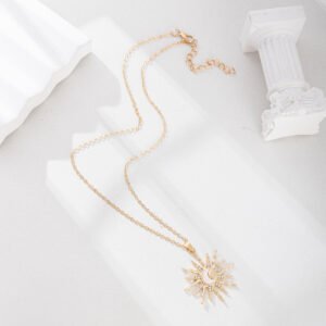 Protective Eye Gold Necklace