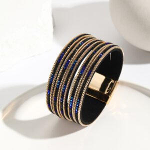 Midnight Sparkle Cuff Bracelet
