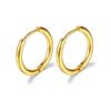 Minimal Gold Tassel Hoop Earrings for Women