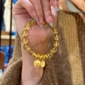 Golden Rutilated Quartz Wealth Bracelet